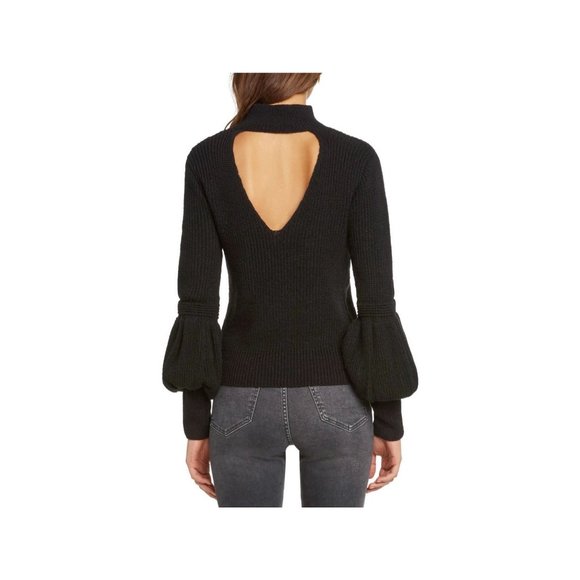 Willow & Clay Bishop Sleeve Back Cutout Sweater NEW WITH TAGS - Picture 4 of 5